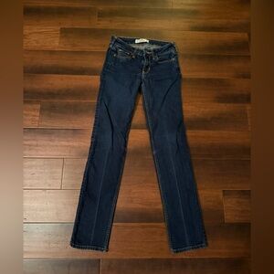 Hollister Dark Blue Straight Leg Jeans